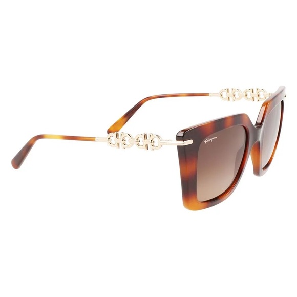 Salvatore Ferragamo Sunglasses SF1041S Havana/Brown Gradient - Picture 3 of 4